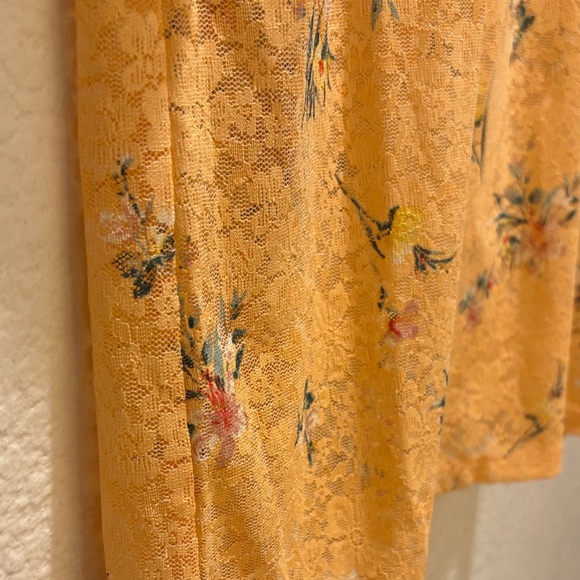 Anthropologie Elodie Peach Floral Lace Blouse NWOT! - Picture 4 of 10